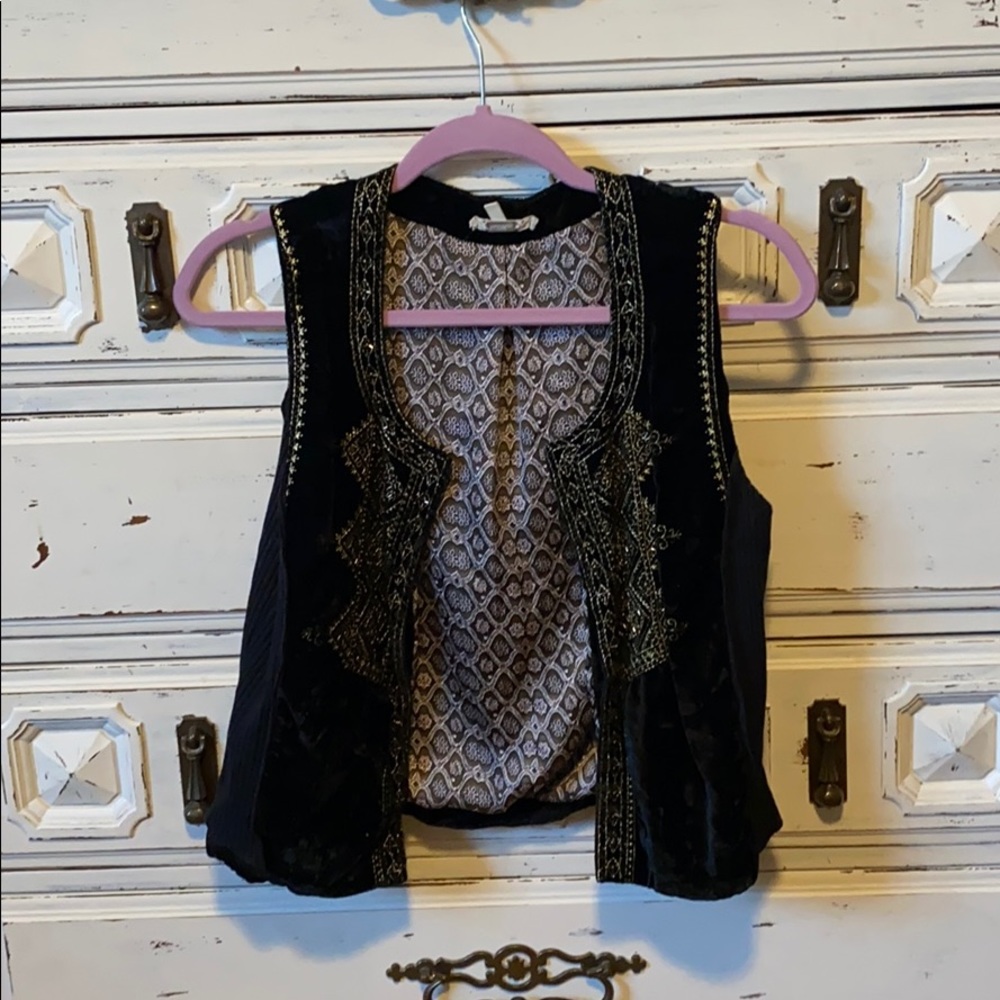 Velvet vest